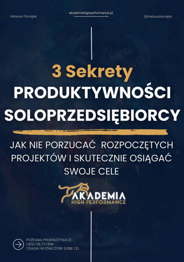 Ebook - 3 sekrety produktywności soloprzedsiębiorcy